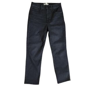 Madewell High-Rise Straight Perfect Vintage Jeans in Dark Indigo